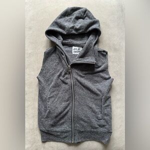 Nununu Charcoal Hooded Zip Vest